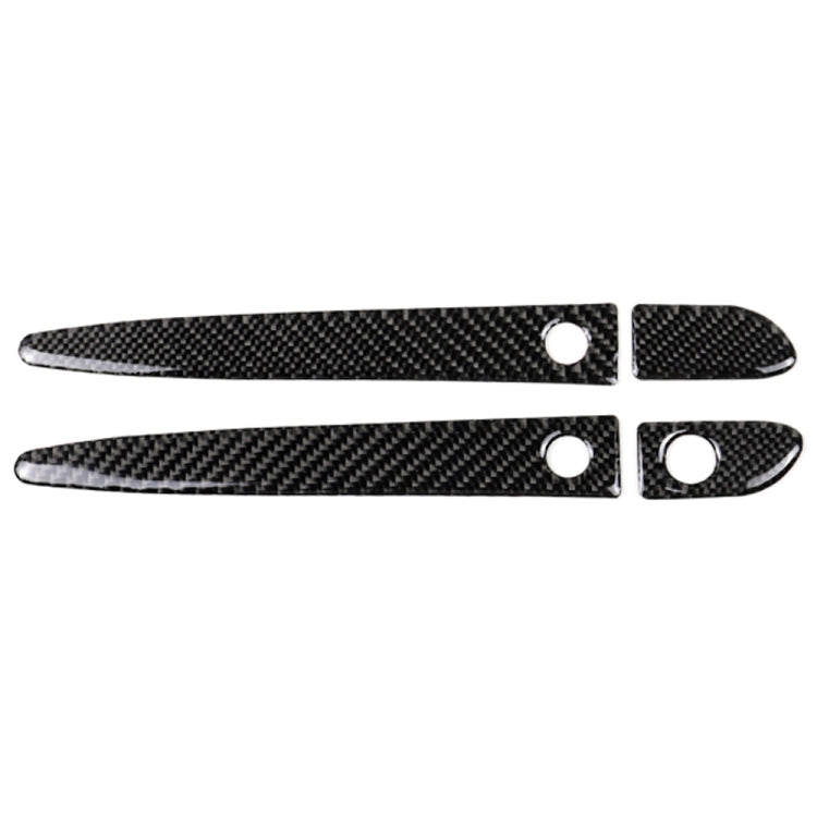 Car Carbon Fiber Outside Door Handle with Smart Hole Decorative Sticker for Mazda CX-5 2017-2018, Left Drive, Outside Door Handle with Smart, Left Drive