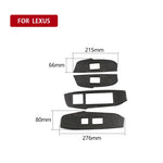 Car Carbon Fiber Window Glass Lift Decorative Sticker for Lexus NX200 / 200t / 300h 2014-2021, Right Drive, Window Glass Lift, Right Drive