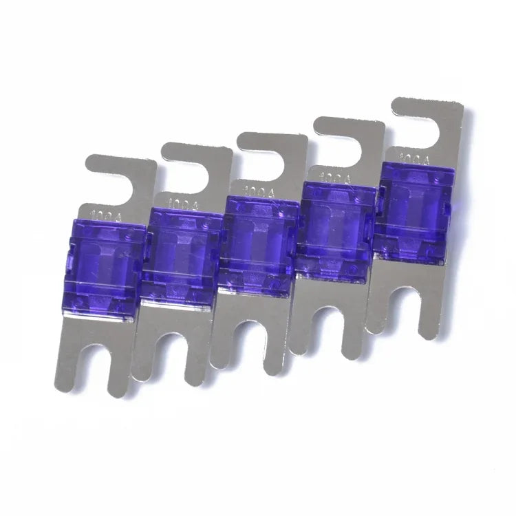 5 Stück AFS Mini ANL 100-Ampere-Sicherungen für Auto-Audio, vernickelt, 100 Ampere