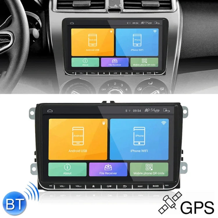 CKVW92 HD 9 Zoll 2 Din Android 6.0 Auto MP5 Player GPS Navigation Multimedia Player Bluetooth Stereo Radio für Volkswagen, unterstützt FM & Mirror Link, Europa Kartenversion, Europa Kartenversion