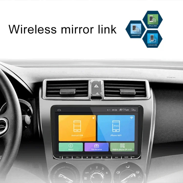 CKVW92 HD 9 Zoll 2 Din Android 6.0 Auto MP5 Player GPS Navigation Multimedia Player Bluetooth Stereo Radio für Volkswagen, unterstützt FM & Mirror Link, Europa Kartenversion, Europa Kartenversion