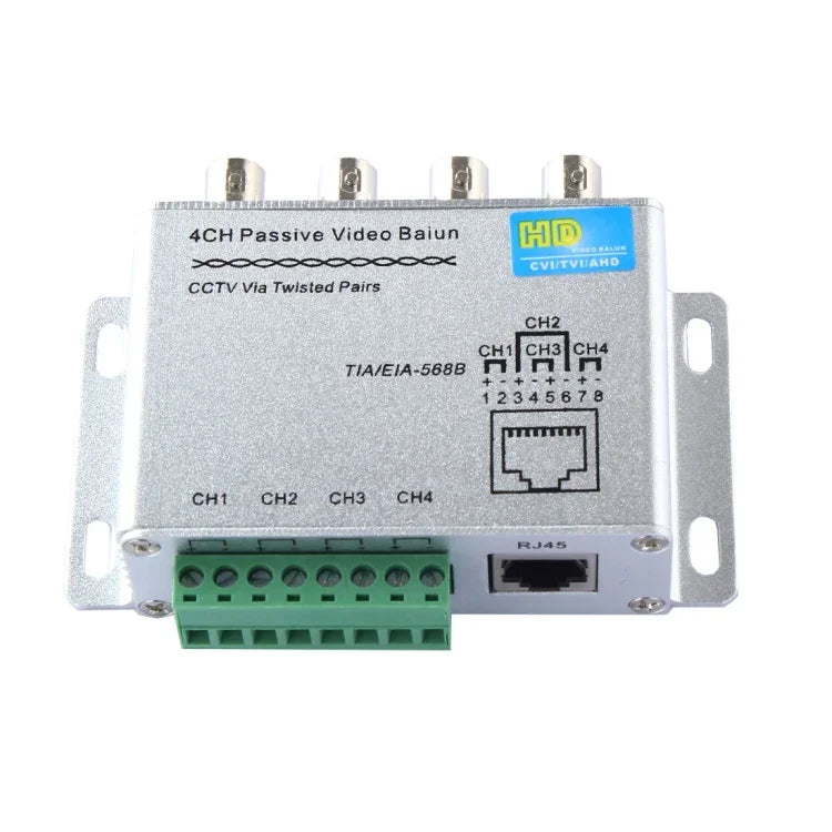 HD204A HD-CVI/TVI/AHD CCTV 4-Kanal Passiver Video-Balun, HD204A