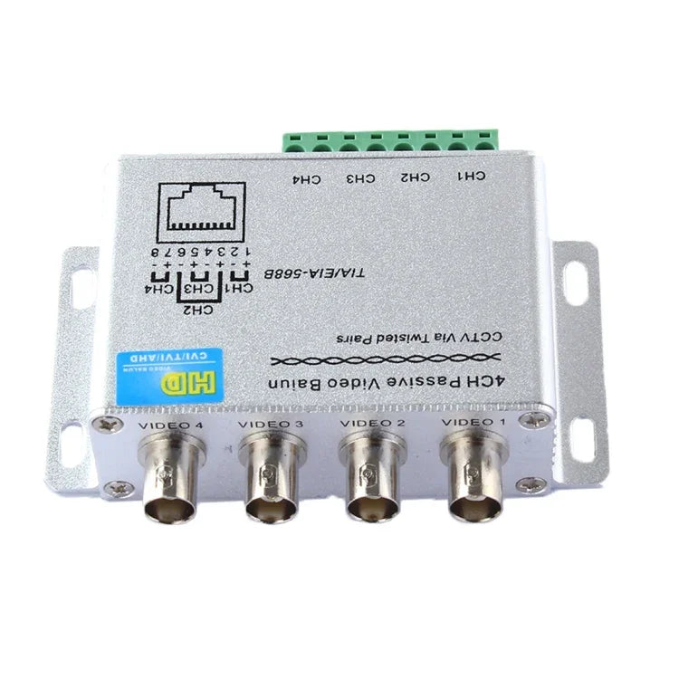 HD204A HD-CVI/TVI/AHD CCTV 4-Kanal Passiver Video-Balun, HD204A