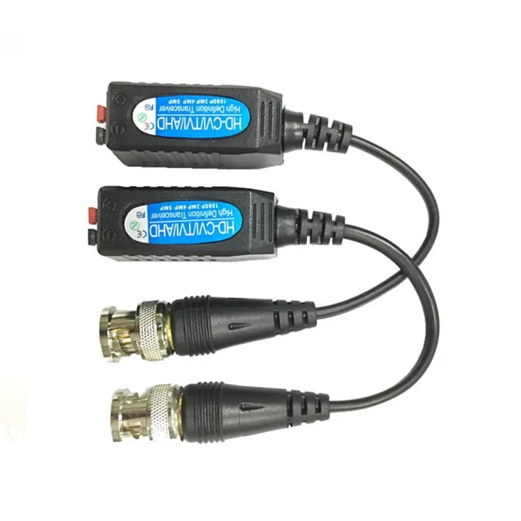 2 Stück Anpwoo 200TC schraubenloser Video-Balun HD-CVI/AHD/TVI 1-Kanal passiver Transceiver, 200TC