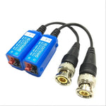 2 Stück Anpwoo 210C Spleißbarer, schraubenloser Koaxial-HD-CVI/AHD/TVI 1-Kanal passiver Transceiver-Video-Balun, Video-Balun