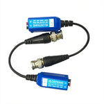 2 Stück Anpwoo 210C Spleißbarer, schraubenloser Koaxial-HD-CVI/AHD/TVI 1-Kanal passiver Transceiver-Video-Balun, Video-Balun