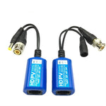 2 PCS Anpwoo 2 in 1 power video balun with BNC and RJ45 connectors for HD cameras.