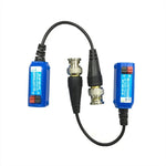 2 Stück Anpwoo 800C Spleißbarer Top-Press-Schraubenloser Video-Balun HD-CVI/AHD/HDVI 1-Kanal Passiver Transceiver, Passiver Transceiver
