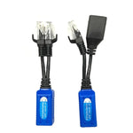 2 Stück Anpwoo UPOE02 Spleißbarer 2-in-1-PoE-Transceiver (Strom + Ethernet) Passives Twisted-Kabel, UPOE02