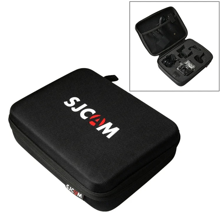Tragbare, stoßfeste, bruchsichere und verschleißfeste Kameratasche/Reisetasche für SJCAM SJ4000 / SJ5000 / SJ6000 / SJ7000 / SJ8000 / SJ9000 Sport-Action-Kameras, Selfie-Sticks und weiteres Zubehör. Größe: 22 x 16 x 6 cm.