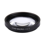 JUNESTAR Professioneller 37-mm-12,5-fach-Makro-Objektivfilter + Objektivschutzkappe für GoPro &amp; Xiaomi Xiaoyi Yi Sport-Action-Kamera, 12,5-fach-Makro-Objektiv