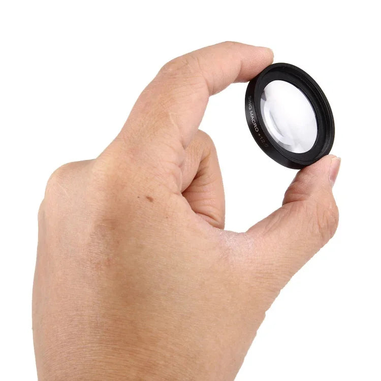 JUNESTAR Professioneller 37-mm-12,5-fach-Makro-Objektivfilter + Objektivschutzkappe für GoPro &amp; Xiaomi Xiaoyi Yi Sport-Action-Kamera, 12,5-fach-Makro-Objektiv