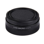 JUNESTAR Professioneller 37-mm-12,5-fach-Makro-Objektivfilter + Objektivschutzkappe für GoPro &amp; Xiaomi Xiaoyi Yi Sport-Action-Kamera, 12,5-fach-Makro-Objektiv