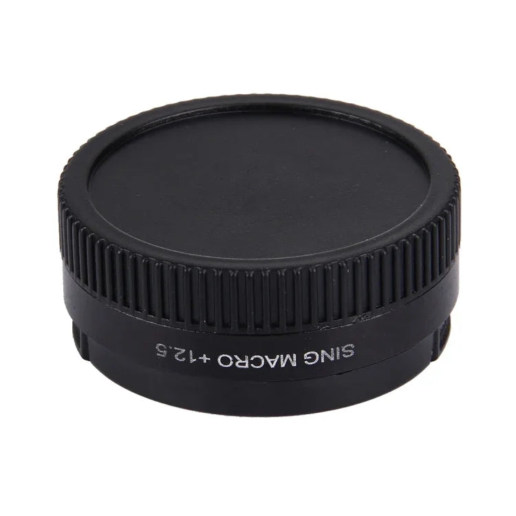 JUNESTAR Professioneller 37-mm-12,5-fach-Makro-Objektivfilter + Objektivschutzkappe für GoPro &amp; Xiaomi Xiaoyi Yi Sport-Action-Kamera, 12,5-fach-Makro-Objektiv