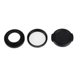 JUNESTAR für Xiaomi Xiaoyi Yi II 4K Sport-Action-Kamera: Professioneller 37-mm-CPL-Filter + Objektivschutzkappe, CPL-Filter + Objektivdeckel