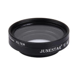 JUNESTAR für Xiaomi Xiaoyi Yi II 4K Sport-Action-Kamera: Professioneller 37-mm-UV-Filter + Objektivschutzkappe, UV-Filter + Objektivdeckel