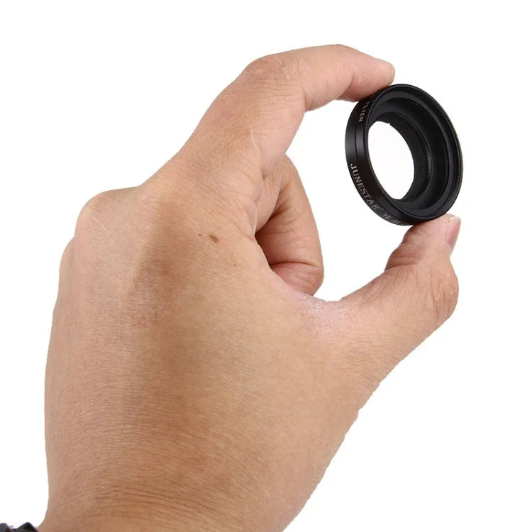 JUNESTAR für Xiaomi Xiaoyi Yi II 4K Sport-Action-Kamera: Professioneller 37-mm-UV-Filter + Objektivschutzkappe, UV-Filter + Objektivdeckel