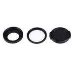 JUNESTAR für Xiaomi Xiaoyi Yi II 4K Sport-Action-Kamera: Professioneller 37-mm-UV-Filter + Objektivschutzkappe, UV-Filter + Objektivdeckel