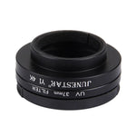 JUNESTAR für Xiaomi Xiaoyi Yi II 4K Sport-Action-Kamera: Professioneller 37-mm-UV-Filter + Objektivschutzkappe, UV-Filter + Objektivdeckel