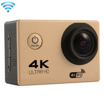 F60 2,0-Zoll-Bildschirm 170 Grad Weitwinkel WiFi Sport Action Kamera Camcorder mit wasserdichtem Gehäuse, unterstützt 64GB Micro SD-Karte, F60 (Gelb), F60 (Weiß), F60 (Silber), F60 (Magenta), F60 (Blau), F60 (Gold), F60 (Schwarz)