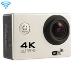 F60 2,0-Zoll-Bildschirm 170 Grad Weitwinkel WiFi Sport Action Kamera Camcorder mit wasserdichtem Gehäuse, unterstützt 64GB Micro SD-Karte, F60 (Gelb), F60 (Weiß), F60 (Silber), F60 (Magenta), F60 (Blau), F60 (Gold), F60 (Schwarz)