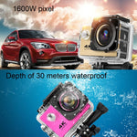 F60 2,0-Zoll-Bildschirm 170 Grad Weitwinkel WiFi Sport Action Kamera Camcorder mit wasserdichtem Gehäuse, unterstützt 64GB Micro SD-Karte, F60 (Gelb), F60 (Weiß), F60 (Silber), F60 (Magenta), F60 (Blau), F60 (Gold), F60 (Schwarz)