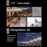 F60 2,0-Zoll-Bildschirm 170 Grad Weitwinkel WiFi Sport Action Kamera Camcorder mit wasserdichtem Gehäuse, unterstützt 64GB Micro SD-Karte, F60 (Gelb), F60 (Weiß), F60 (Silber), F60 (Magenta), F60 (Blau), F60 (Gold), F60 (Schwarz)