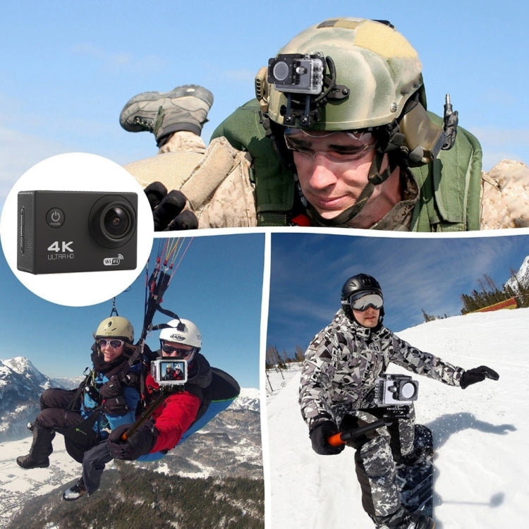 F60 2,0-Zoll-Bildschirm 170 Grad Weitwinkel WiFi Sport Action Kamera Camcorder mit wasserdichtem Gehäuse, unterstützt 64GB Micro SD-Karte, F60 (Gelb), F60 (Weiß), F60 (Silber), F60 (Magenta), F60 (Blau), F60 (Gold), F60 (Schwarz)