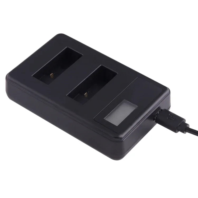 AHDBT-501 LCD-Bildschirm-Doppelakku-Ladegerät für GoPro HERO5 mit Anzeige der Ladekapazität, für GoPro HERO5