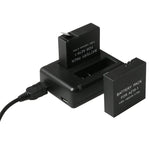 BC-AZ16 Digital Camera USB Dual Batteries Charger for Xiaomi Xiaoyi II 4K, For Xiaomi Xiaoyi II 4K