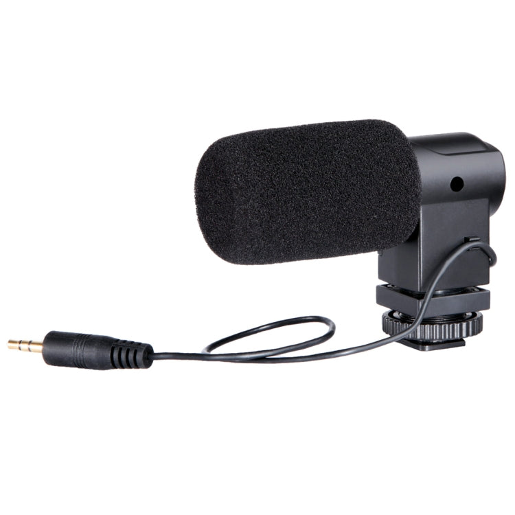 BOYA BY-V01 Stereo X/Y Kondensatormikrofon mit integriertem Stoßdämpfer-Kaltschuhhalter & Windschutz für Smartphones, DSLR-Kameras und Videokameras, BY-V01