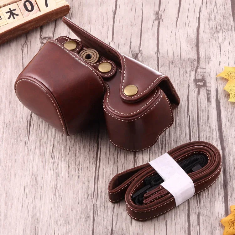 Ganzkörper-Kameratasche aus PU-Leder mit Tragegurt für Sony A6000 / A6300 / Nex 6, für Sony A6000, für A6000