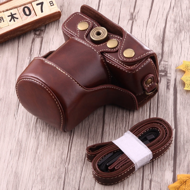 Ganzkörper-Kameratasche aus PU-Leder mit Tragegurt für Canon EOS M10, für EOS M10