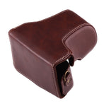 Full Body Camera PU Leather Case Bag with Strap for Canon EOS M10, For EOS M10