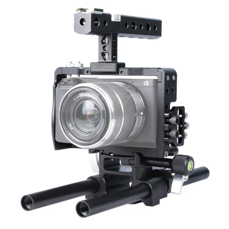 YELANGU YLG0905A Kamera-Videokäfig-Griffstabilisator für Sony A6000/A6300/A6400/A6500
