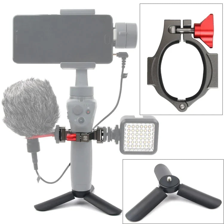 Mini-Stativhalterung + Taschenlampenverlängerung für DJI OSMO Mobile 2, Stativ + Halterung für DJI OSMO Mobile 2