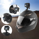 Fahrradhelm-Klebehalterung mit mehreren Gelenken, J-Haken-Schnallenhalterung und Schraube für GoPro, Insta360, DJI und andere Action-Kameras, Fahrradhelm-Kit