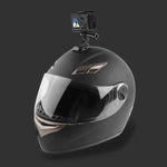 Fahrradhelm-Klebehalterung mit mehreren Gelenken, J-Haken-Schnallenhalterung und Schraube für GoPro, Insta360, DJI und andere Action-Kameras, Fahrradhelm-Kit