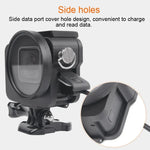 Gehäuse CNC-Aluminiumlegierung Schutzrahmen mit Sicherungsrahmen und 52 mm UV-Linse für GoPro HERO7 Black /6 /5, 52 mm UV Schwarz