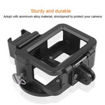 Gehäuse CNC-Aluminiumlegierung Schutzrahmen mit Sicherungsrahmen und 52 mm UV-Linse für GoPro HERO7 Black /6 /5, 52 mm UV Schwarz