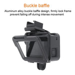 Gehäuse CNC-Aluminiumlegierung Schutzrahmen mit Sicherungsrahmen und 52 mm UV-Linse für GoPro HERO7 Black /6 /5, 52 mm UV Schwarz