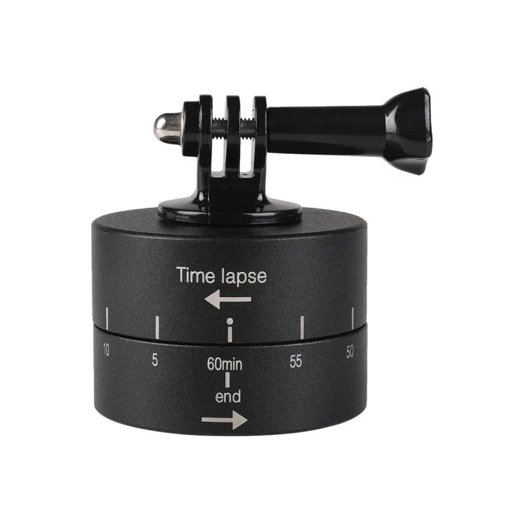 360-Grad-Automatikrotation, 60-Minuten-Zeitraffer-Stabilisator-Stativkopfadapter für GoPro, 60 Minuten