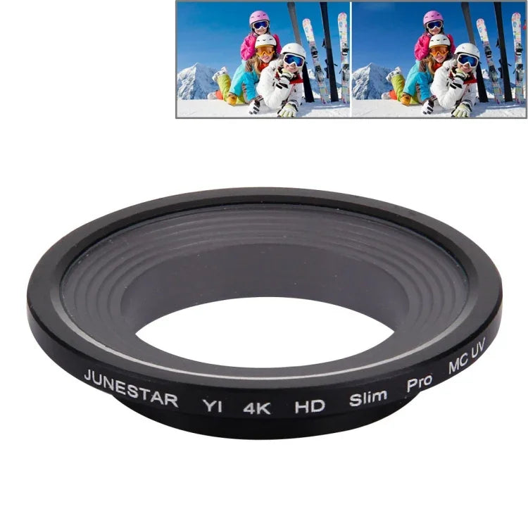 JUNESTAR für Xiaomi Xiaoyi Yi II 4K Sport-Action-Kamera Professioneller HD Slim MCUV-Objektivfilter, MCUV-Objektivfilter