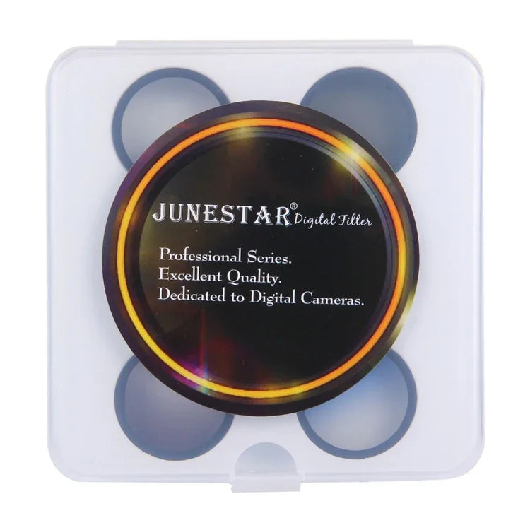JUNESTAR 6-in-1 Profi-Objektivfilter (34 mm) mit CPL, UV-Filter, Verlaufsfilter in Rot, Orange, Blau und Grau für DJI Phantom 3 &amp; 4