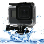 GoPro HERO6/5 Black 60m Unterwassergehäuse mit Touchscreen-Rückklappe, Filter, Schnallenbefestigung und Schraube, Objektivdemontage nicht erforderlich, wasserdicht bis 60 m