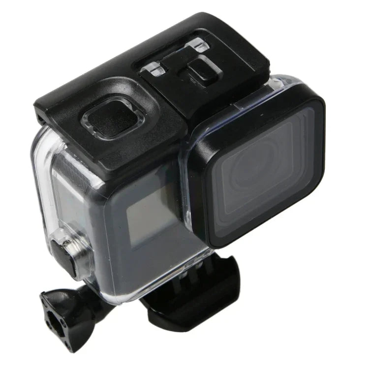GoPro HERO6/5 Black 60m Unterwassergehäuse mit Touchscreen-Rückklappe, Filter, Schnallenbefestigung und Schraube, Objektivdemontage nicht erforderlich, wasserdicht bis 60 m
