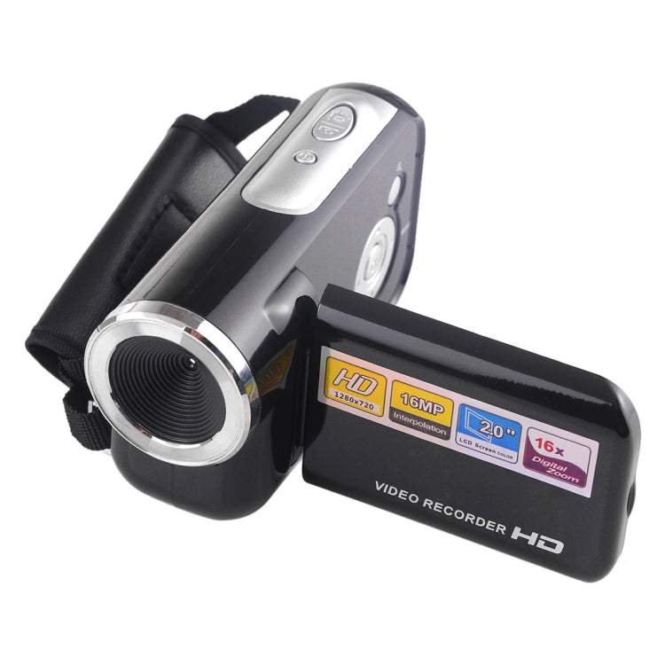 1280x720P HD 16X Digitalzoom 16,0 MP Digitale Videokamera mit 2,0-Zoll-LCD-Bildschirm