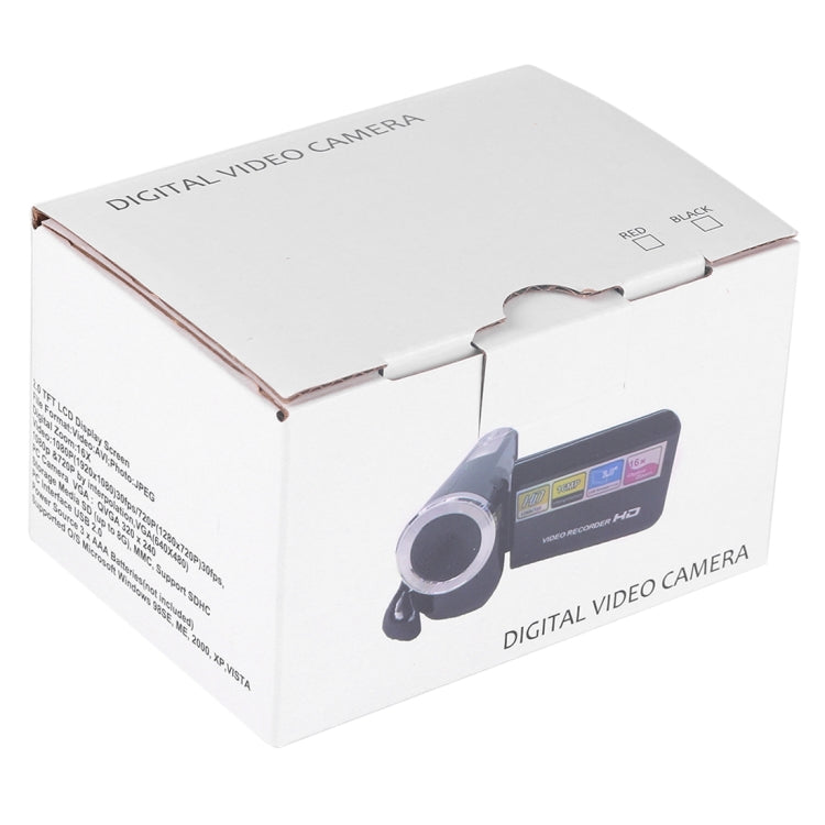 1280x720P HD 16X Digitalzoom 16,0 MP Digitale Videokamera mit 2,0-Zoll-LCD-Bildschirm