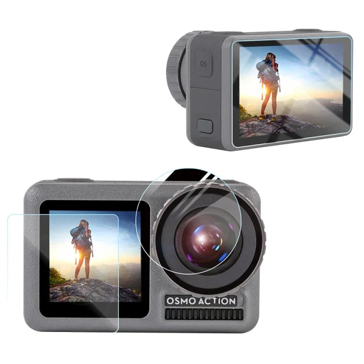 Schutzfolie für das vordere und hintere LCD-Display des DJI Osmo Action 3-in-1 Objektivs (HD), für DJI Osmo Action