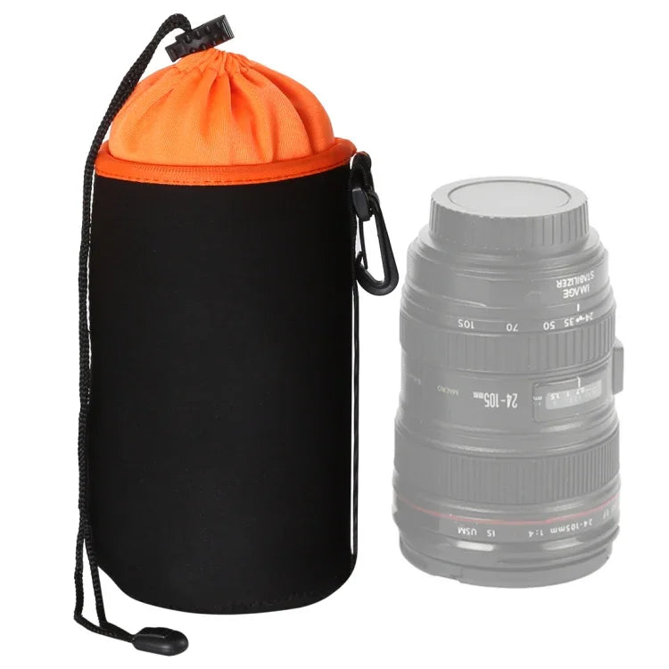 SLR-Kamera-Objektivtasche, Mikro-Einzelobjektivtasche, Objektiv-Innentasche, wasserdichte Schutzhülle mit Samtfutter, Durchmesser: 10 cm, Höhe: 18 cm